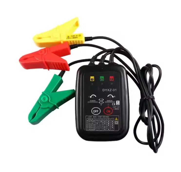 DYXZ-02 Acheheng Phase Sequence Detector Phase Meter Non-Contact Detector Indicator Detector Meter LED Display 3 Phase Tester