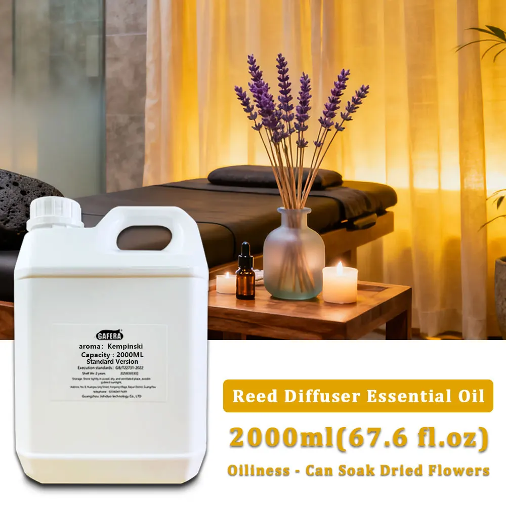 GAFERA 2000ML (67.6 fl.oz) Kempinski/Shangri-La Diffuser Oil Refill Essential Oils - For Reed Diffuser & Fireless Aroma Diffuser