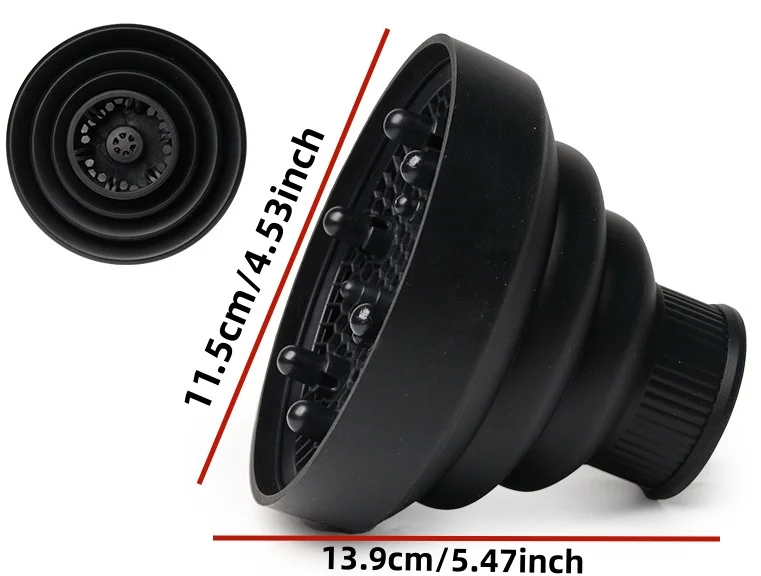 1 Piece Salon Silicone Hair Dryer Diffuser Cover Adjustable Temperature Resistant Dispersion Drying Hair Dryer Cover