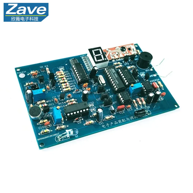 4-Channel Analog Alarm Circuit Competition Kit, Soldering Training, Infrared Reflection / Blocking, Sound, Touch Detection