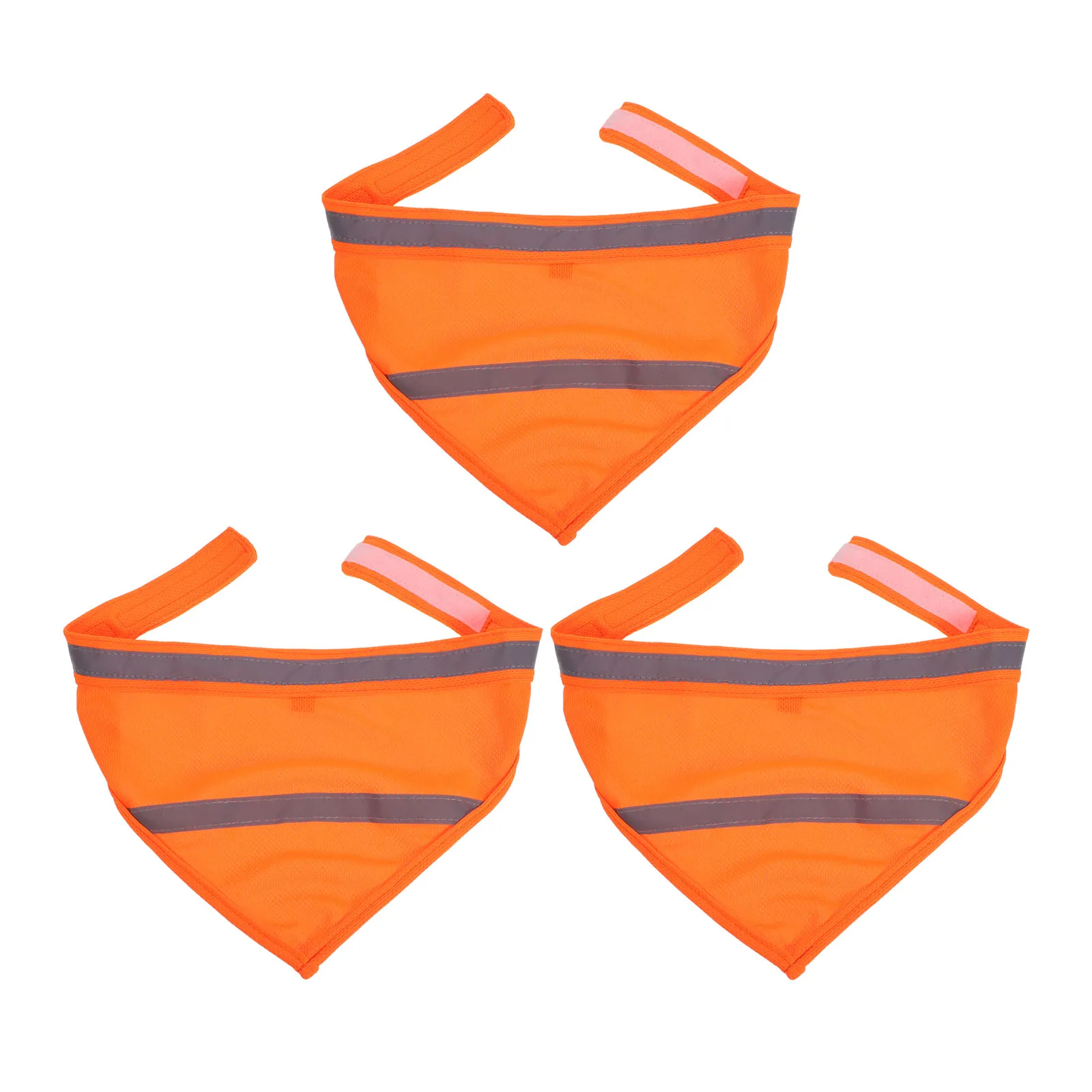 

Набор из 3 светоотражающих оранжевых треугольных бандан для собак: шарф-бандана для ночного видимости, ошейник для щенков, безопасность для кемпинга