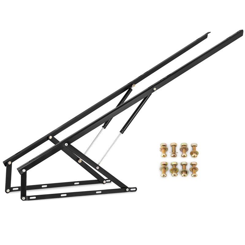 Heavy Pneumatic Storage Bed Lift Mechanism Gas Spring Strut Support Hinge Bed Sofa Storage Space Saving