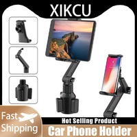360 Degree Rotation Phone Holder Car Cup Holder Laptop Tablet Handle 270 Tilt Bar Silicone Triangular Base Holders for Vehicle
