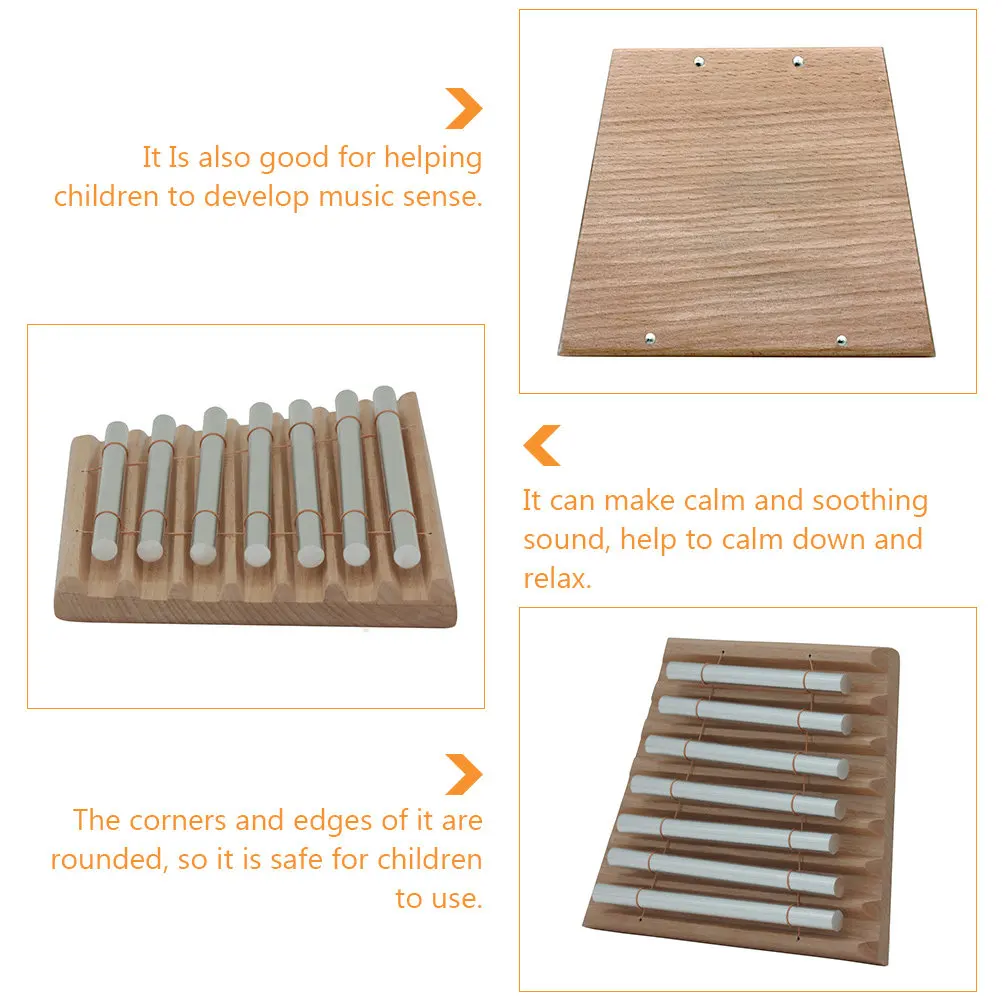 

Набор из 7-тонных настольных колокольчиков: высококачественная основа из бука, закругленные края, трубки из цельного сплава, музыкальный инструмент для детей, развивающий.