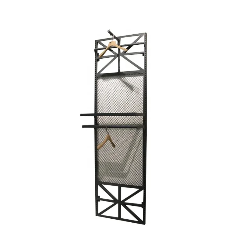 

Customize.Modern Clothing Showroom Garment Hanging System Iron Decoration Stand Clothes Store Display Rack