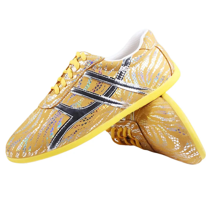 USHINE الأطفال النساء Taichi جلد طبيعي أحذية الكونغ فو فنون الدفاع عن النفس الأحذية النمط الصيني الجمباز أحذية Taolu أحذية الرجال #3