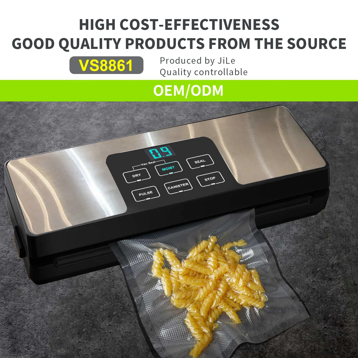 Wholesale Vacuum Packing Machine 80Kpa Food Saver 100w Kitchen Household Vacuum Small Sealer