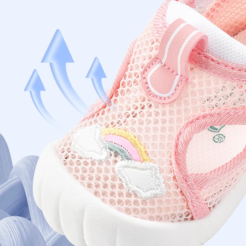 0-1-2Y Baby Non-Skid Soft Sole Summer Mesh Breathable Toddler Shoes Baby Boys Girls Sandals Lightweight Shoes Prewalker