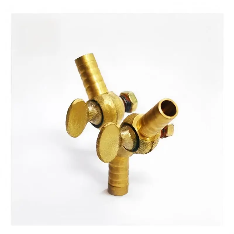 1 Stück passend für Schlauch mit Innendurchmesser 8 mm 10 mm, Y-förmiges 3-Wege-Messing-Absperrventil, Gasventile für Kraftstoff, Luft und Gas – Detail 5