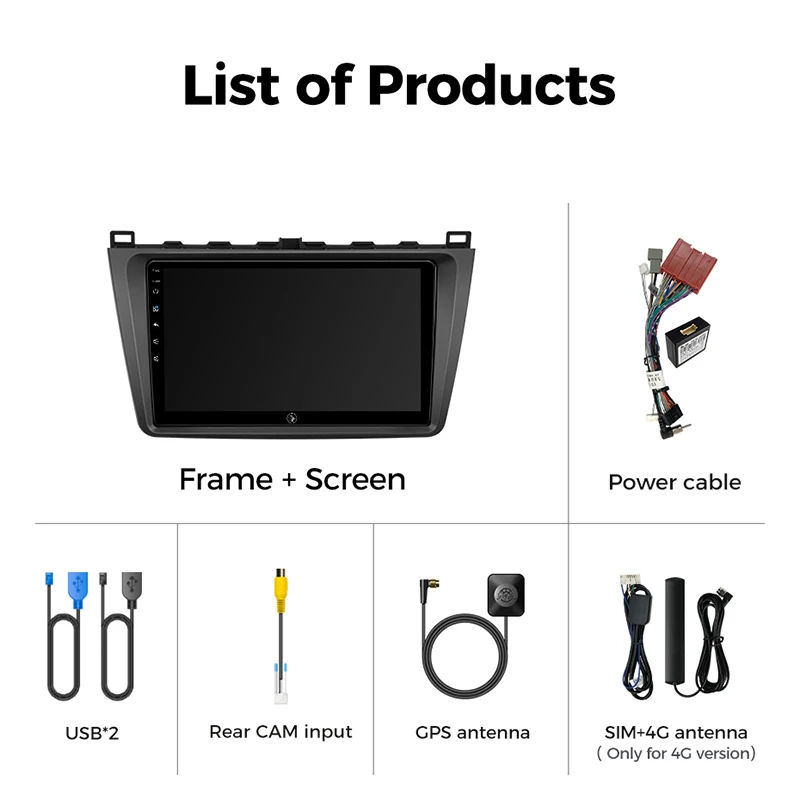 Ainavi Car Radio For Mazda 6 GH 2008 2009 2010 2011 2012 2012