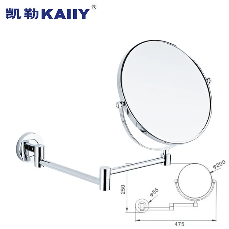 

Hxl bathroom all-copper beauty magnifying makeup vanity folding extendable mirror