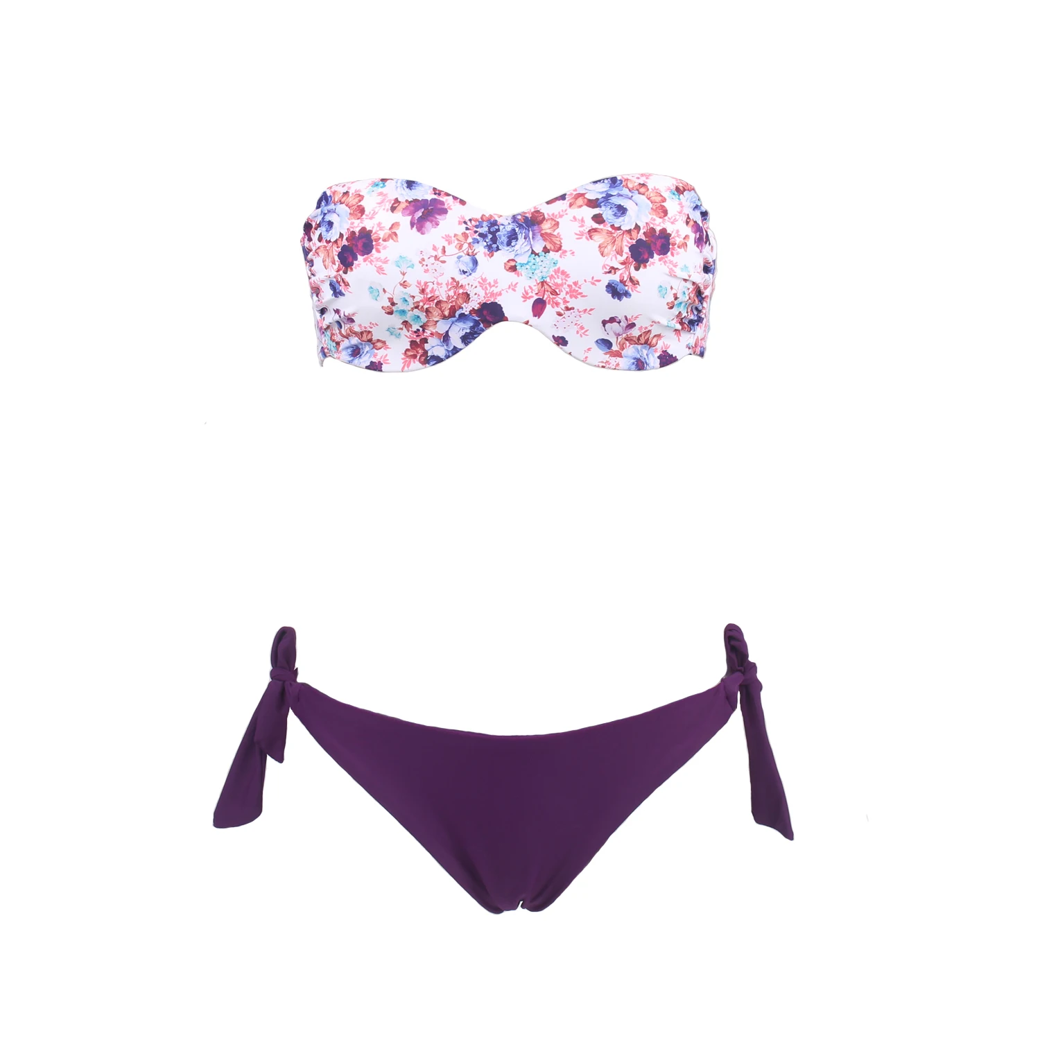 Womens Sexy Summer Style Beach Wear Bikini Push Up Halter Floral Brazilian Bathing Suit Bikini