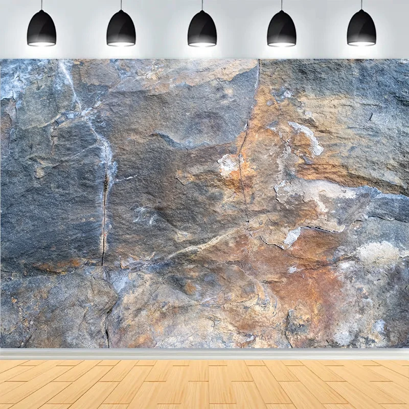 Marble Textured Photography Backdrops Prop Natural Stone Rock Wall Dark Green Abstract Grunge Photo Studio Background GE-03