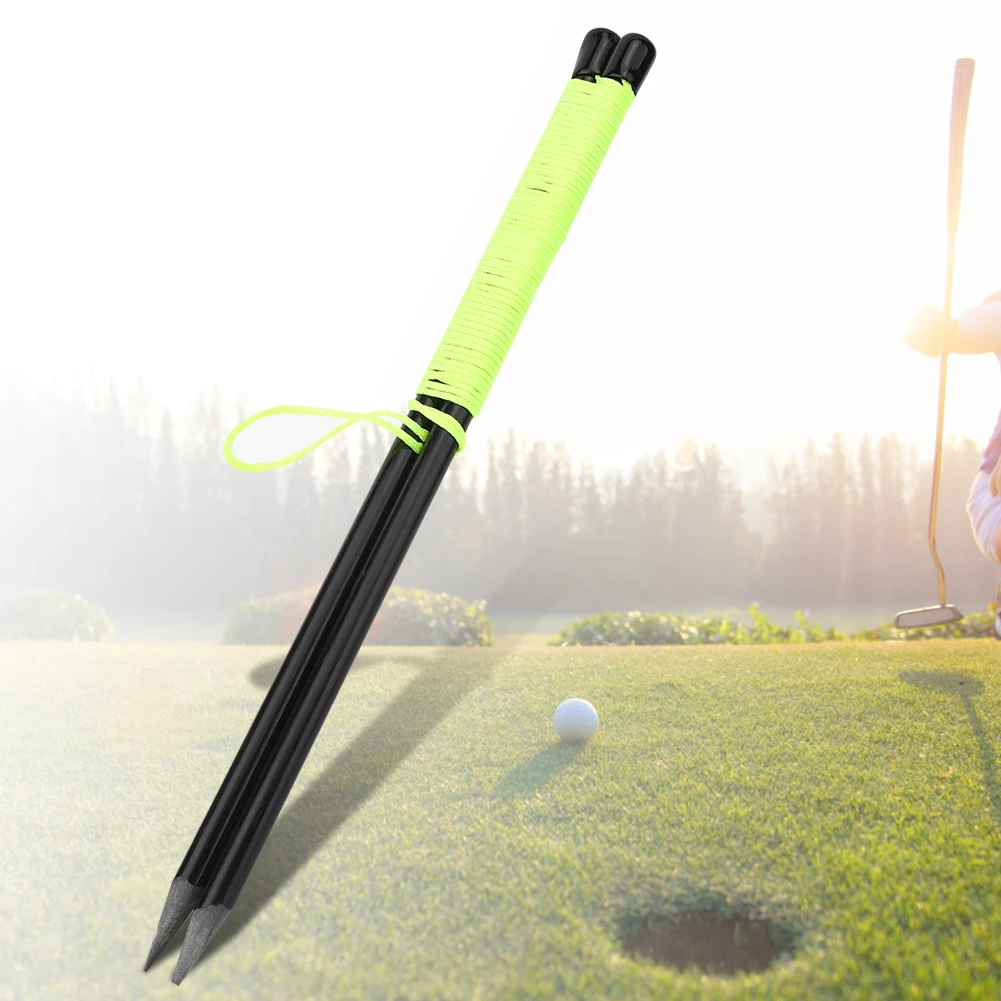 Fiberglass Lightweight Golf Alignment Swing Putting String Peg Stick Direction Practice Training Aids Tool Accessory