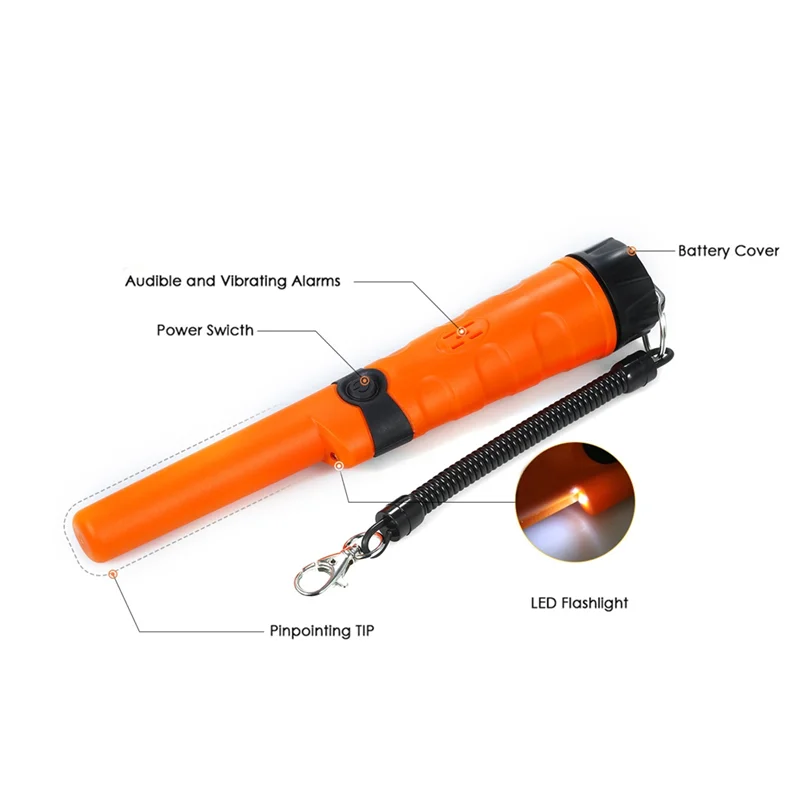 ABSY Metal Detector Asta di posizionamento completamente impermeabile 360 °   Rilevamento a tutto tondo Posizionamento subacqueo completamente impermeabile da 10 metri
