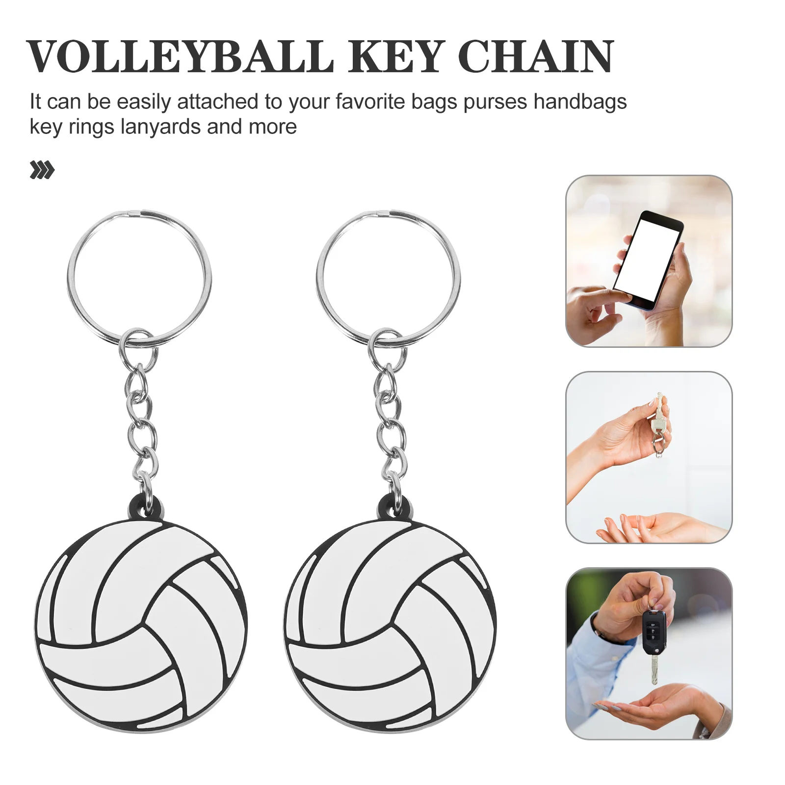 

10Pcs Creative Sports Ball Keychain PVC Key Rings for Bag Backpack Hanging Decor Sports Player Small Gifts Key Pendant