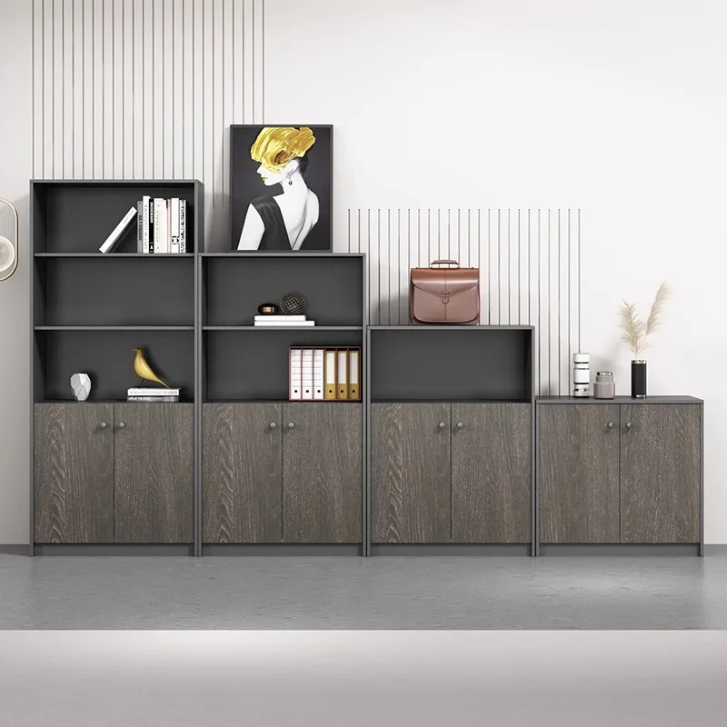 

Office File Cabinet Wooden Data Archive Low Locker Floor