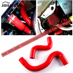 Passionate Red 2 Pcs For 1998-2007 Peugeot 206 Manul 1.6L TU5JP4 16V Silicone Radiator Hoses1999 2000 2001 2002 2003 2004 05 06
