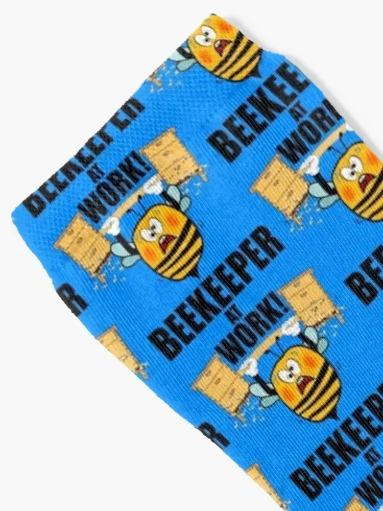 Beekeeper At Work | BeeKeepers Funny Merchandise Socks Lots set crazy professional running Socks Women's Men's