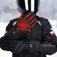 Electric Heated Gloves Motorcycle Winter Moto Heated Gloves Warm For Snowmobile Waterproof Rechargeable Heating Thermal Gloves