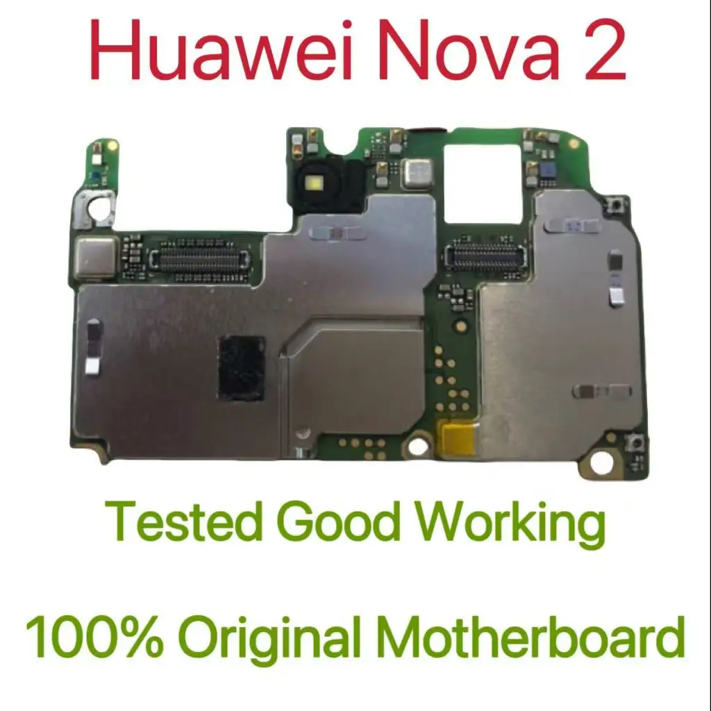 Global Version Original Unlocked Motherboard for Huawei Nova 2 Tested Circuit Plate Main Logic Board for Huawei Nova 2