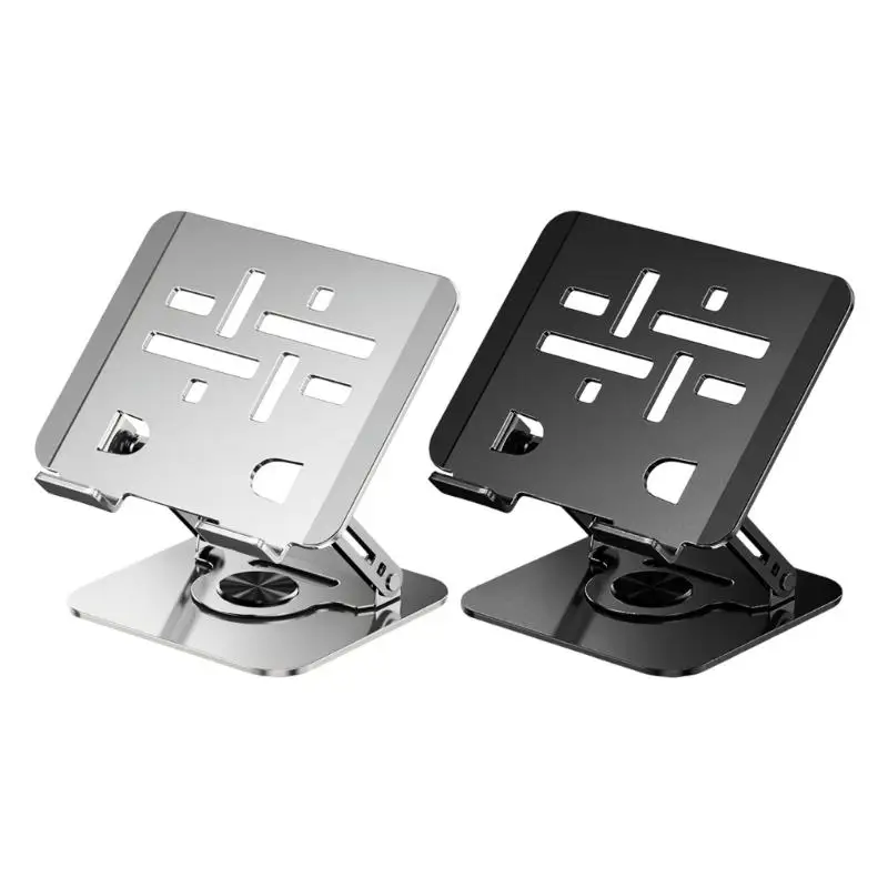 31BA Metal Laptop Holder for Desk Use with Round Turning Base for Work