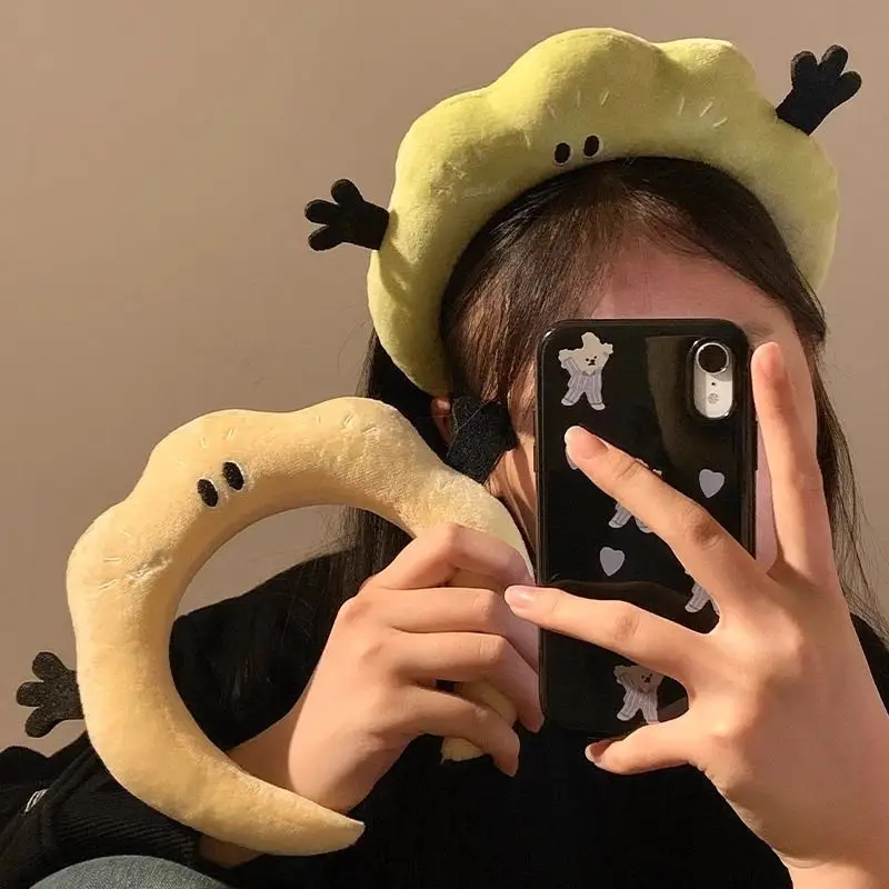 

Cute Cartoon Cloud Plush Hair Hoop Wash Face Headband Headwear for Woman Girl Hair Accessories Children Hairpin Fashion Headwear