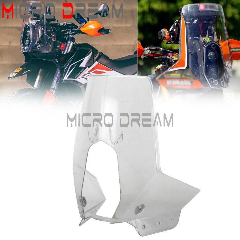 Motocross Clear Front Fairing Enduro Rally Replica Windshield For 790 Rally Kit 790/890 ADVENTURE-R 701 BAJA 450 RALLY REPLICA