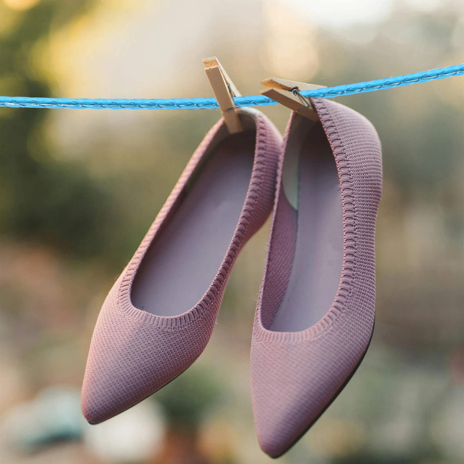 2 قطعة حبل الغسيل الشفاف الأزرق PVC المغلفة أسلاك الفولاذ المحمولة السفر خط الغسيل في الهواء الطلق تجفيف السفر حبل الغسيل