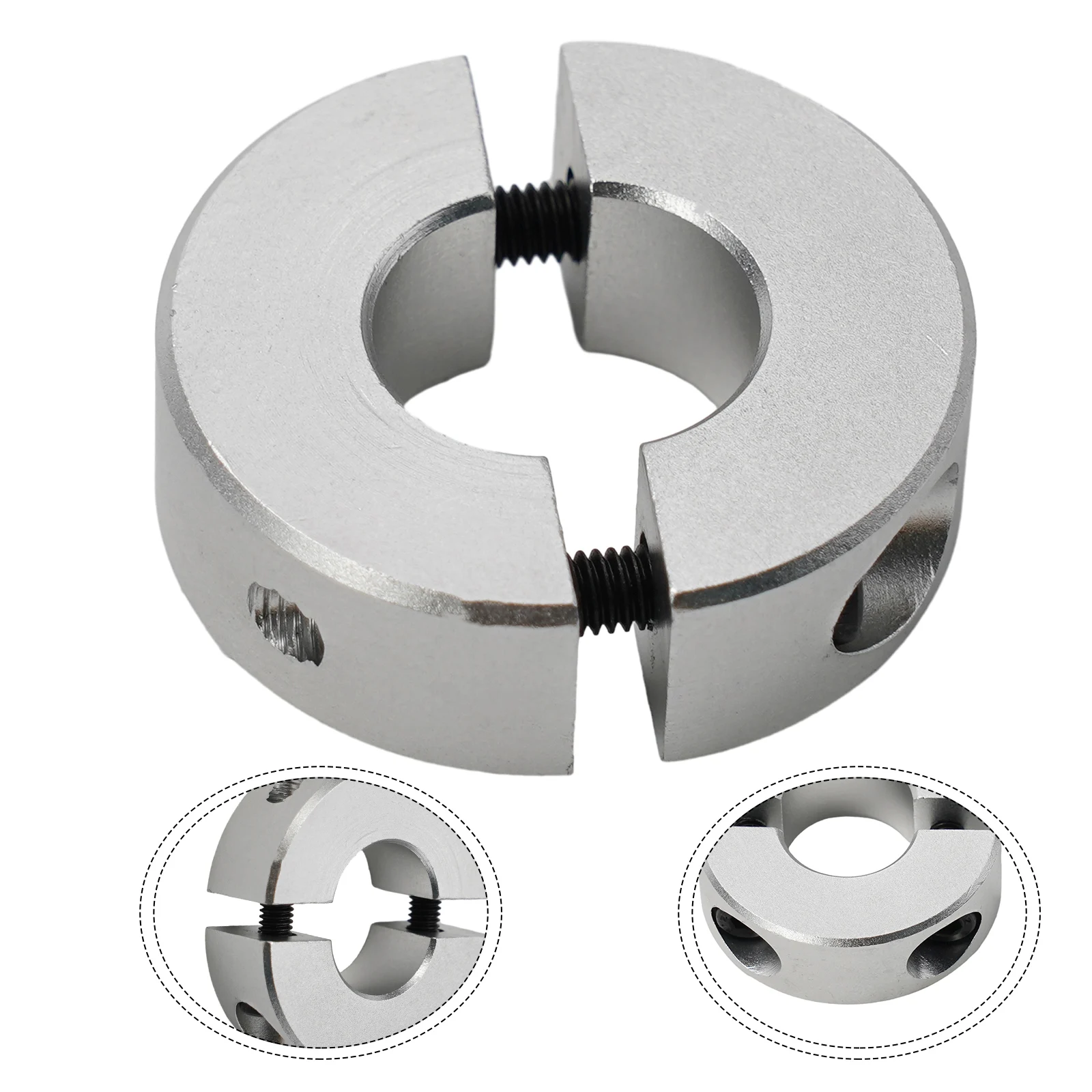 13mm/15mm/16mm/20mm/25mm/30mm Fixed Rings Aluminum Alloy Clamp Collar Clamp Type Double Split Shaft Collar Brand New images - 6