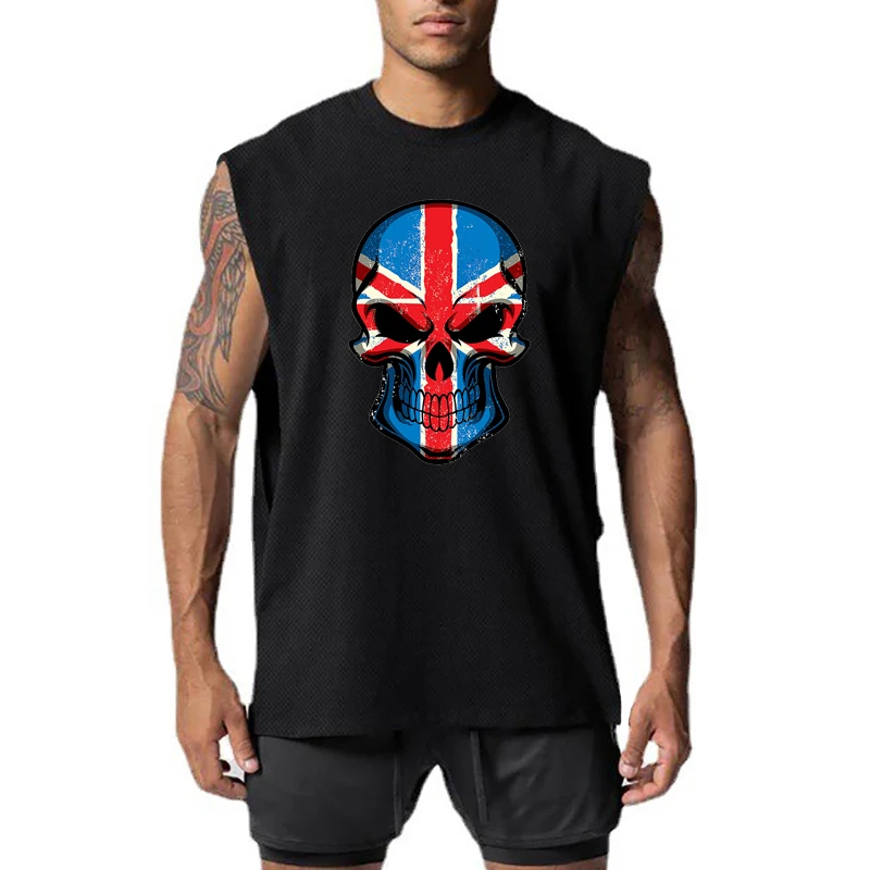 

Мужские жилеты для тренировок с мышцами, спортивная одежда для бега, тренажерный зал, бодибилдинг, майки для фитнеса и тренировок, сетчатые быстросохнущие рубашки без рукавов