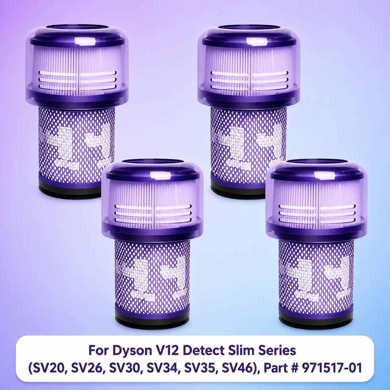 Фильтр SV46 совместим с Dyson V12 Series, номер детали 971517-01, запчасти для беспроводного пылесоса