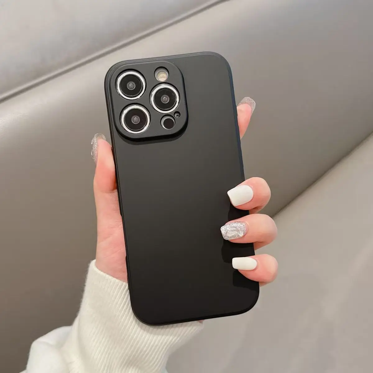 Flüssiges Silikon-Handyhülle für iPhone 13 14 15 16 Plus 17 Pro Max 11 12 mini 16E 17E 17 Air Stoßfeste Handyhülle