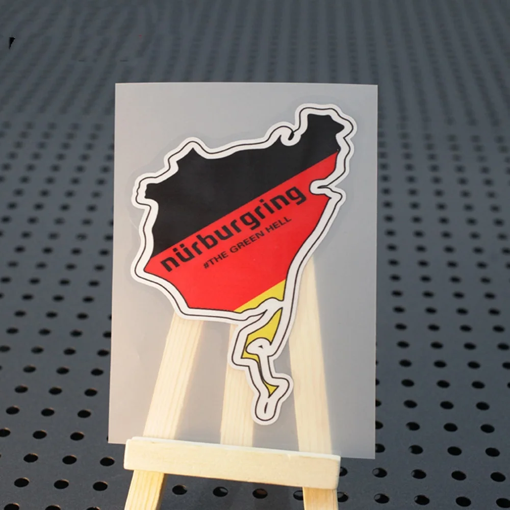 Germany Nürburgring Circuit Map Stickers Car Styling Vinyl Truck Auto Body Window Tail Mptorcycle Racing Tape