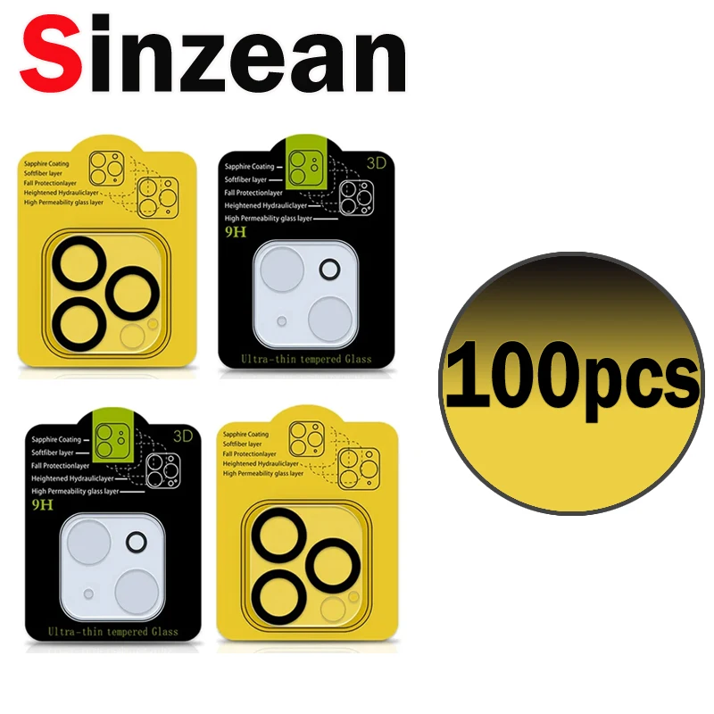 

100PCS For IPHONE 15 16 14 13 12 11 Pro Max mini Plus IPAD 2024 Camera Lens 3D Full Cover Glue Tempered Glass Screen Protector