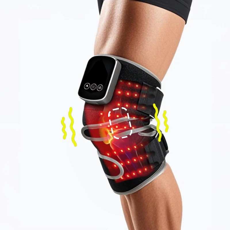 

Hot selling：Factory Direct Sale Led Red Light Therapy Device Wrap Vibration Heated Red Light Knee Pads Wearable Knee Pa