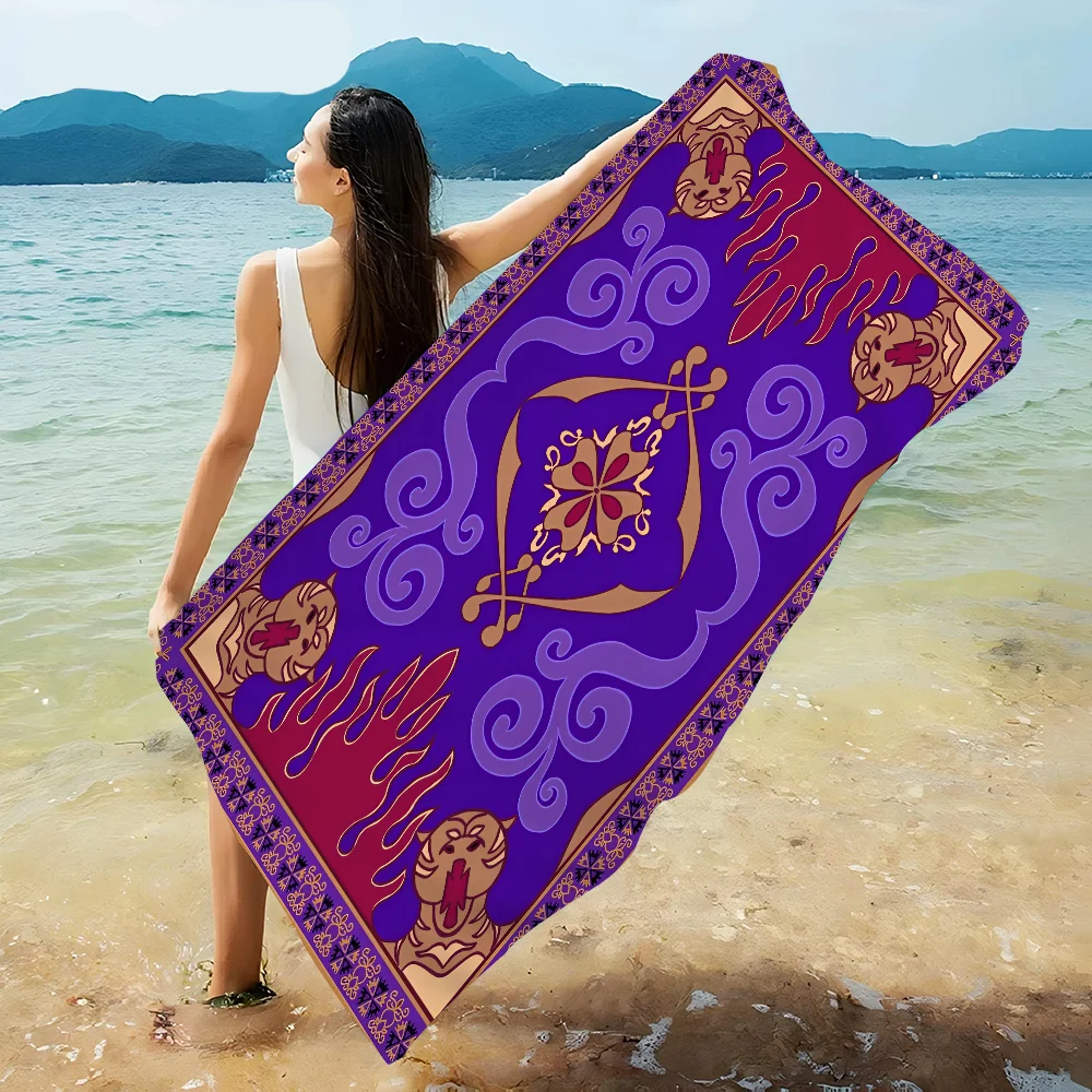 

Aladdin Beach Towel For Kids Personalized Bath Towel Pool Towel Vacation Gift Picnic Towel Party Gift