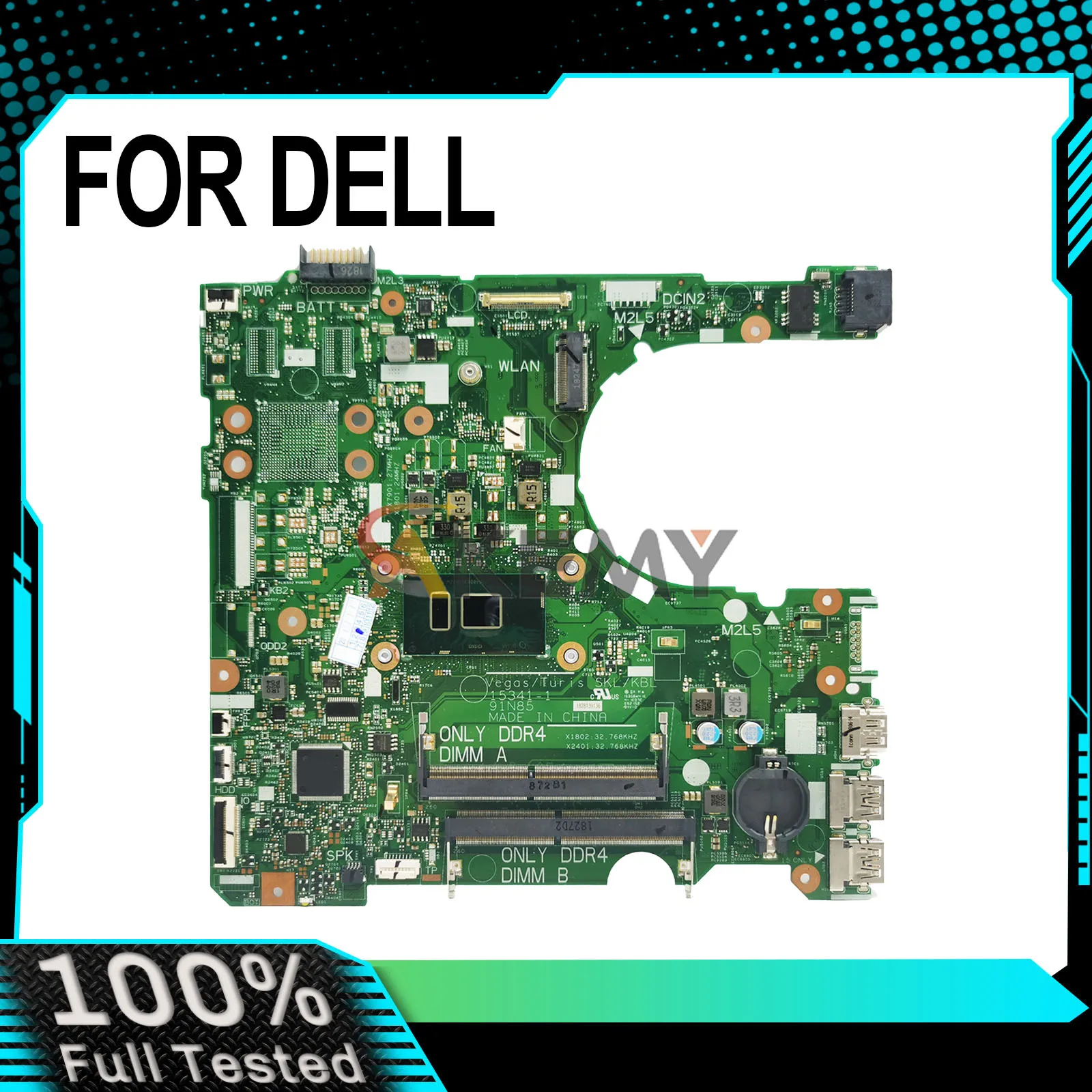

For DELL Inspiron 3567 3568 15341-1 Laptop Motherboard CN-0RY2Y1 0D71DF 0DKK57 I3 I5 I7-7th Gen CPU 100% Tested OK