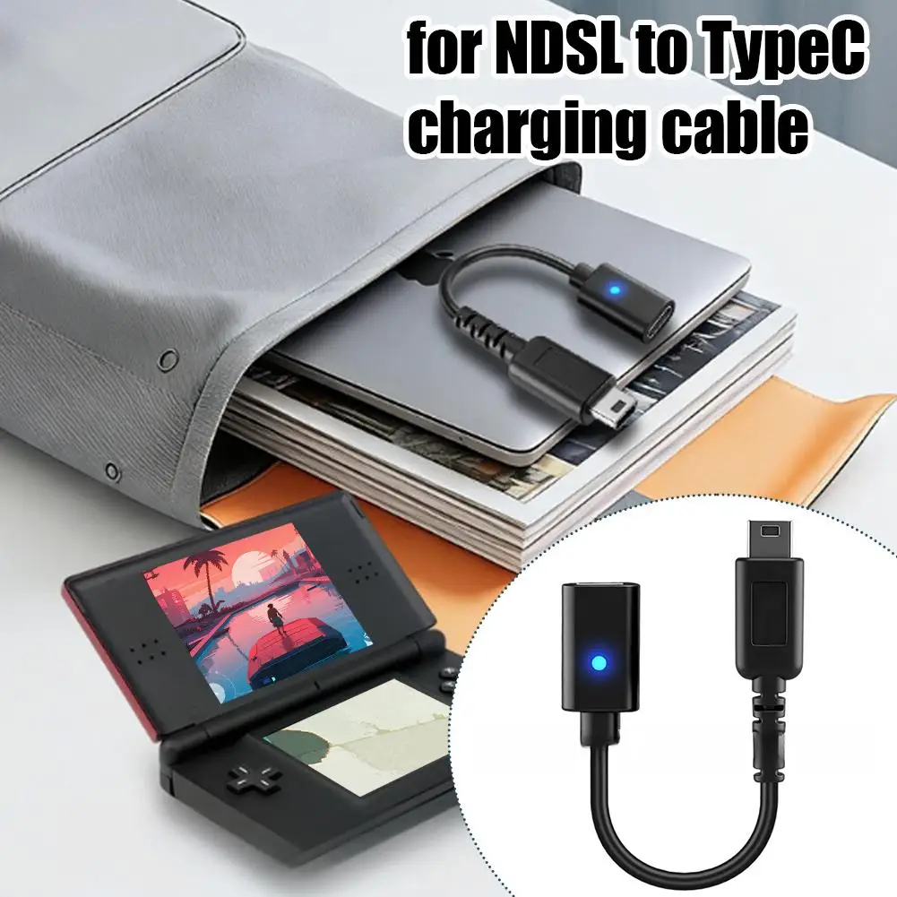 Cable de Carga USB C para Consola Nintendo NDSL, Cable de Alimentación para Controlador de Juegos, Cable Tipo C para Consola de Juegos Nintendo Switch