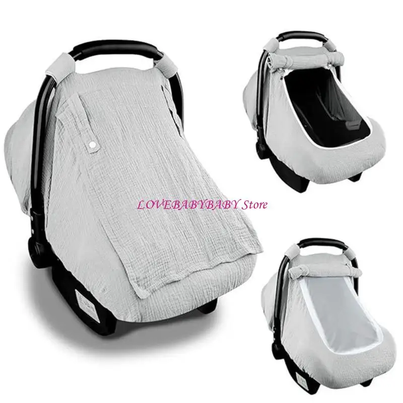 

Muslin Baby Carseat Sleeve Guard Breathable and Lightweight for Boys and Girls 4XBC