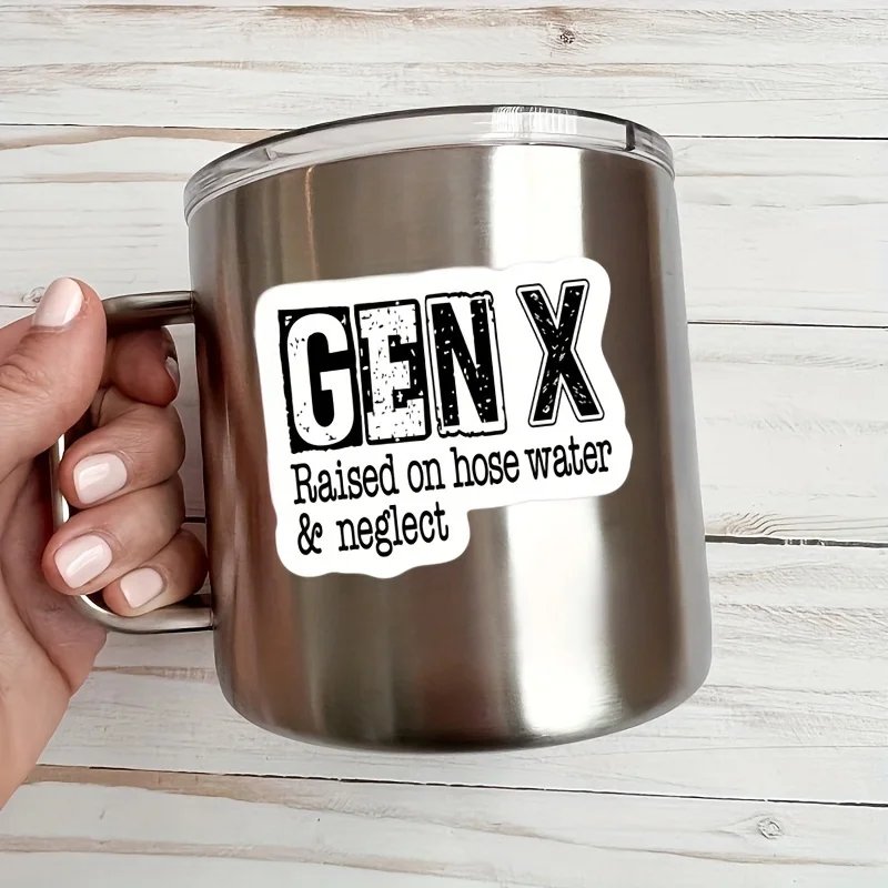 ملصق X-Decal لأجهزة الكمبيوتر المحمولة ، "تم رفعه على خرطوم المياه والسلبية" ، فينيل مقاوم للماء ، ملصق ذاتي اللصق للاستخدام مرة واحدة