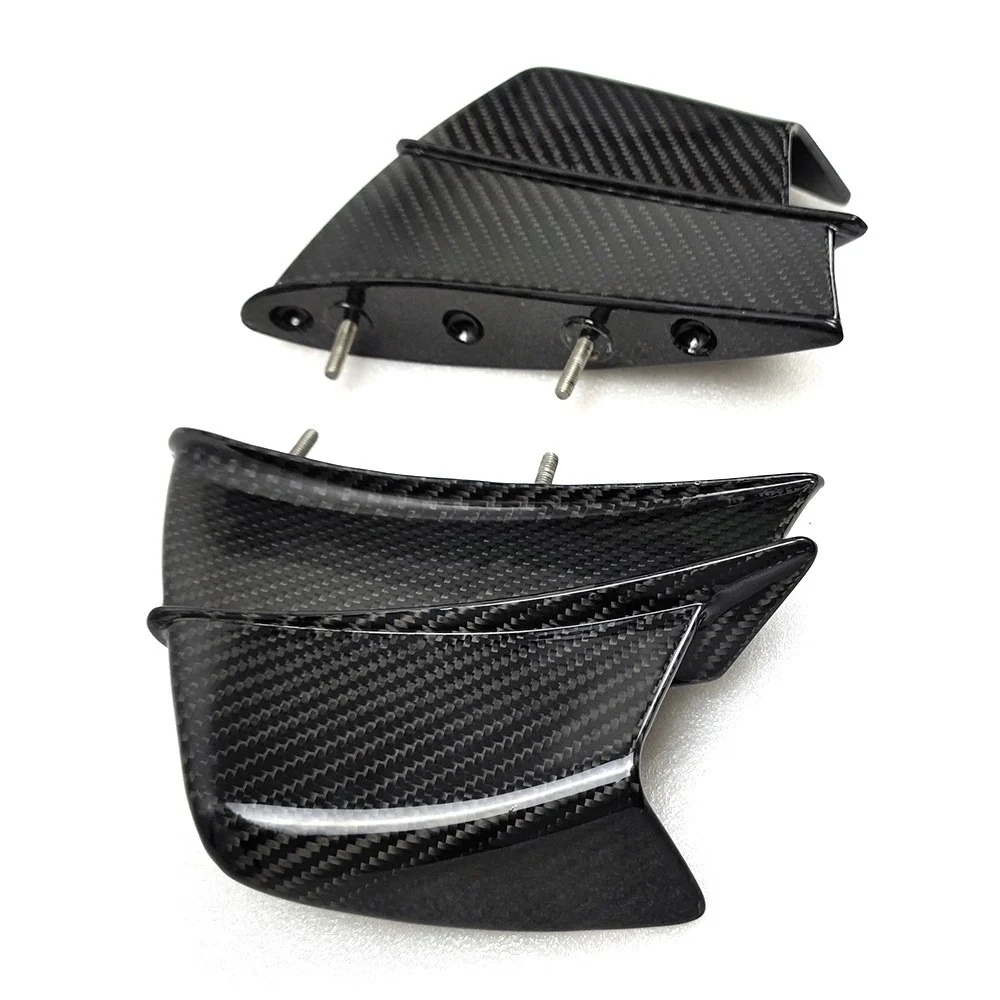 3K Carbon Fiber Winglets Air Deflector Kit Side Fixed Wing Parts For DUCATI Panigale V4 V4S V4R 2018-2021 Motorcycle Accessories