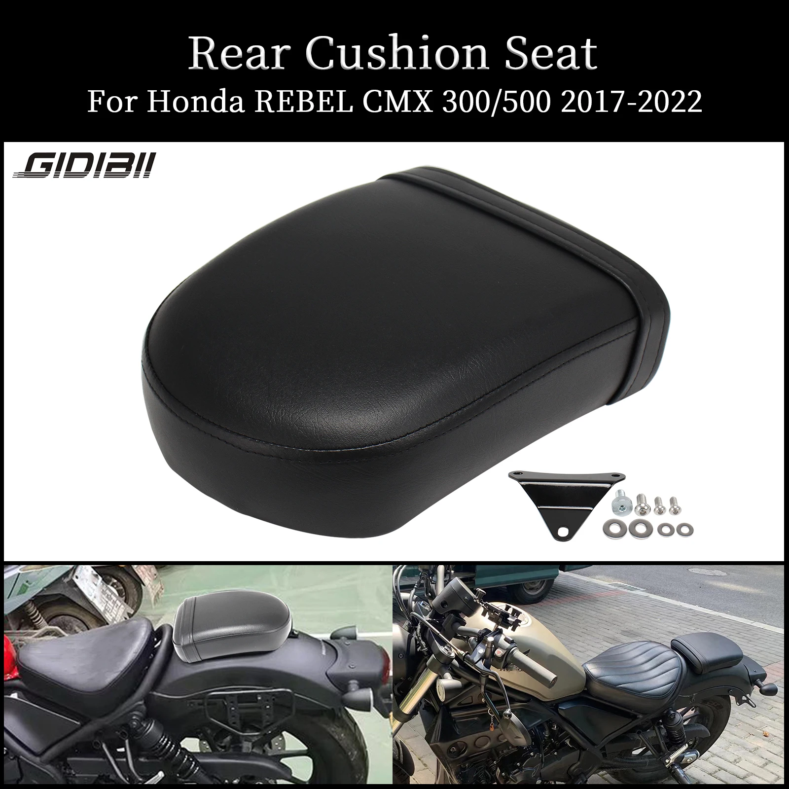 

1 Set Motorcycle Rear Seat For Honda REBEL CMX 300 CMX 500 Passenger Seat Cushion Pillion Pad 2017 2018 2019 2020 2021 2022