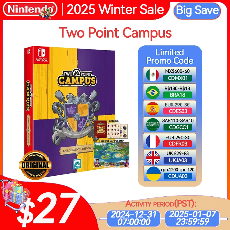 Nintendo Switch TWO POINT CAMPUS ENROLMENT EDITION Game Deals Physical for Nintendo Switch OLED Switch Lite Switch Game Cards