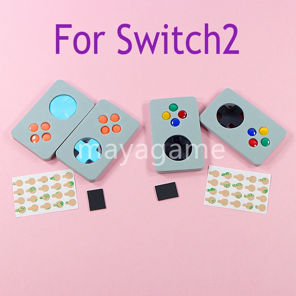 

10 комплектов чехлов для кнопок Switch2, набор с колпачками для кнопок, противоскользящая наклейка на сенсорные клавиши для аксессуаров NS2