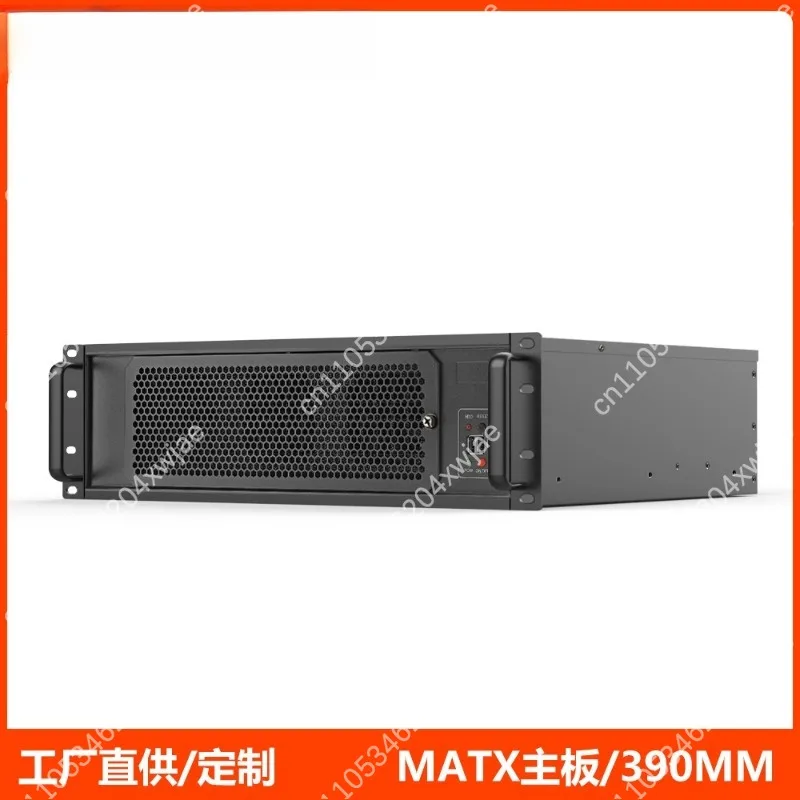 3U Industrial Chassis 390mm Depth Full Height Card ATX Power Multiple HDD for NAS Surveillance