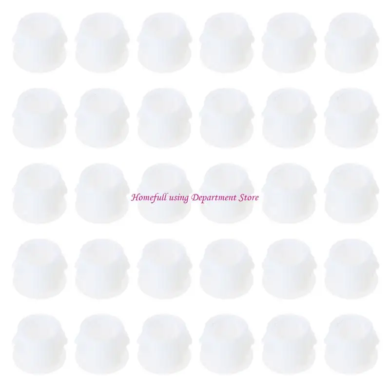 

30Pcs Flush Type Panel Plug Screw Caps Cover for Cabinet Shelves Insert End Caps