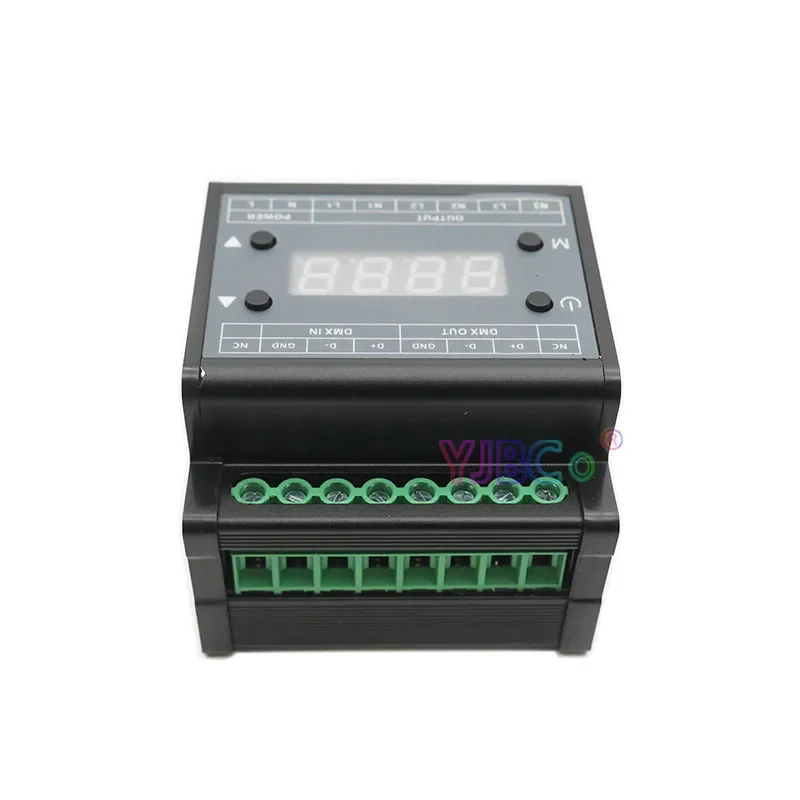 

DMX302 DMX triac dimmer brightness Controller AC 90V-240V Output 3 channels 1A/CH High voltage LED Dimmer for LED panel light