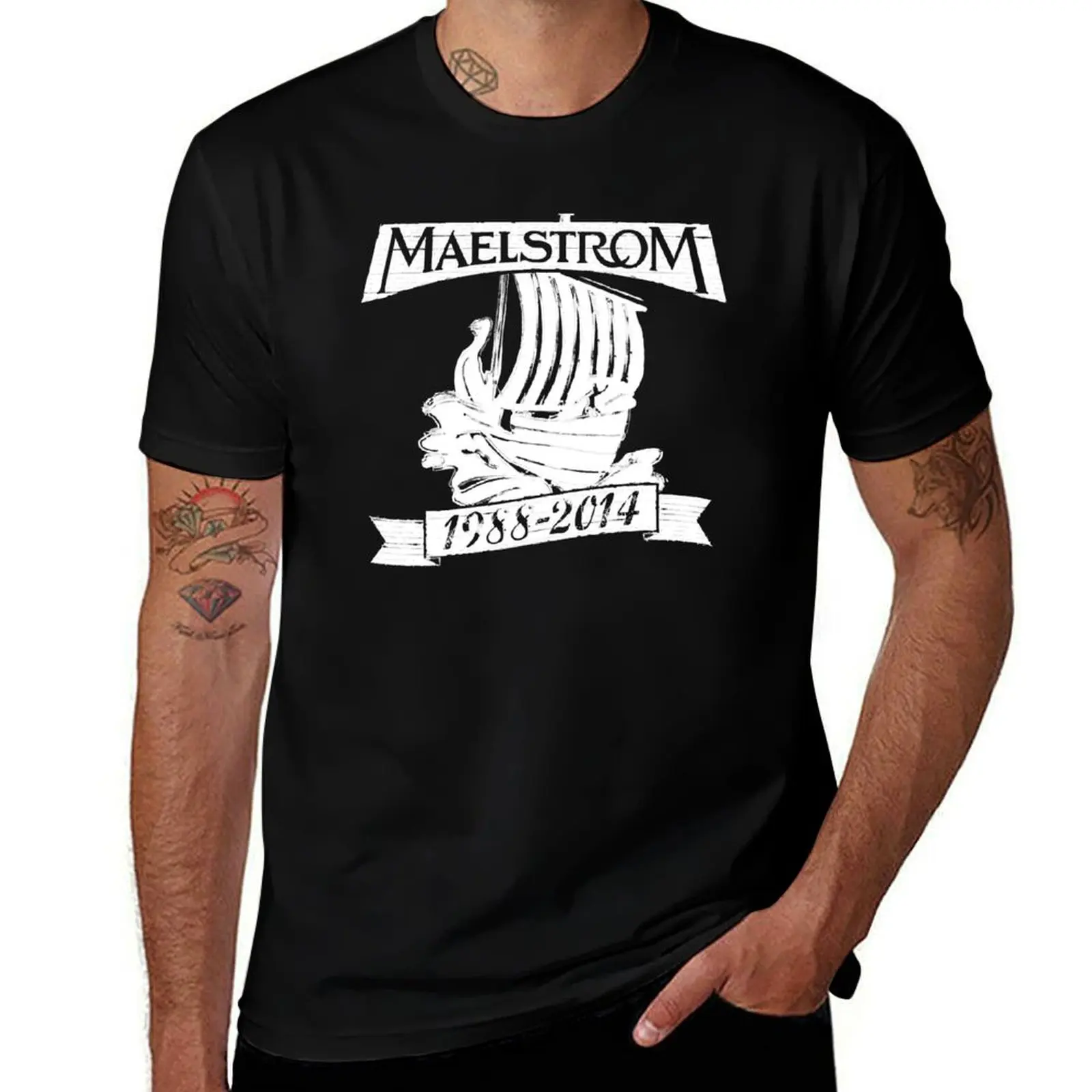 

Футболка Maelstrom для мужчин и женщин, забавные футболки, хлопковые футболки с аниме, футболка большого размера
