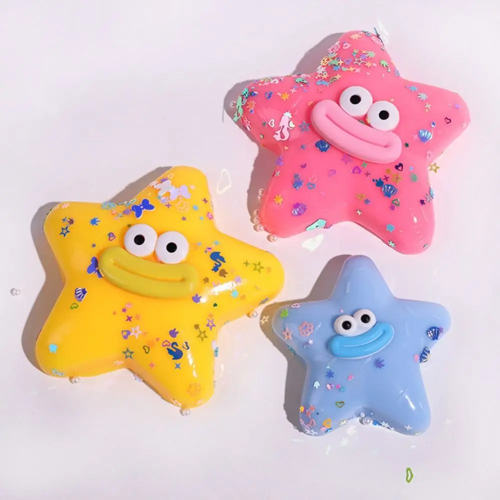 Funny Simulation Sausage Mouth Pinching Sea Animals Elastic Starfish Squeeze Super Soft Creative Slow Rebound Children